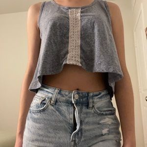 Light Blue Crop Top